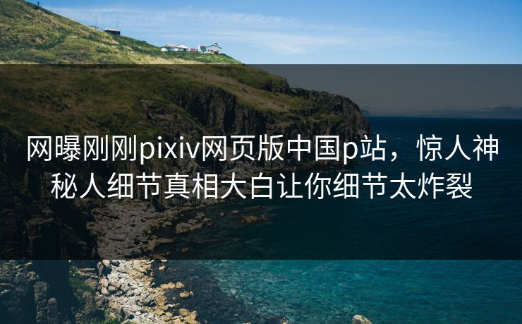 网曝刚刚pixiv网页版中国p站，惊人神秘人细节真相大白让你细节太炸裂